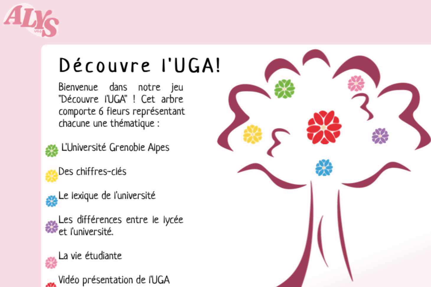 Découvre l'UGA : Arbre