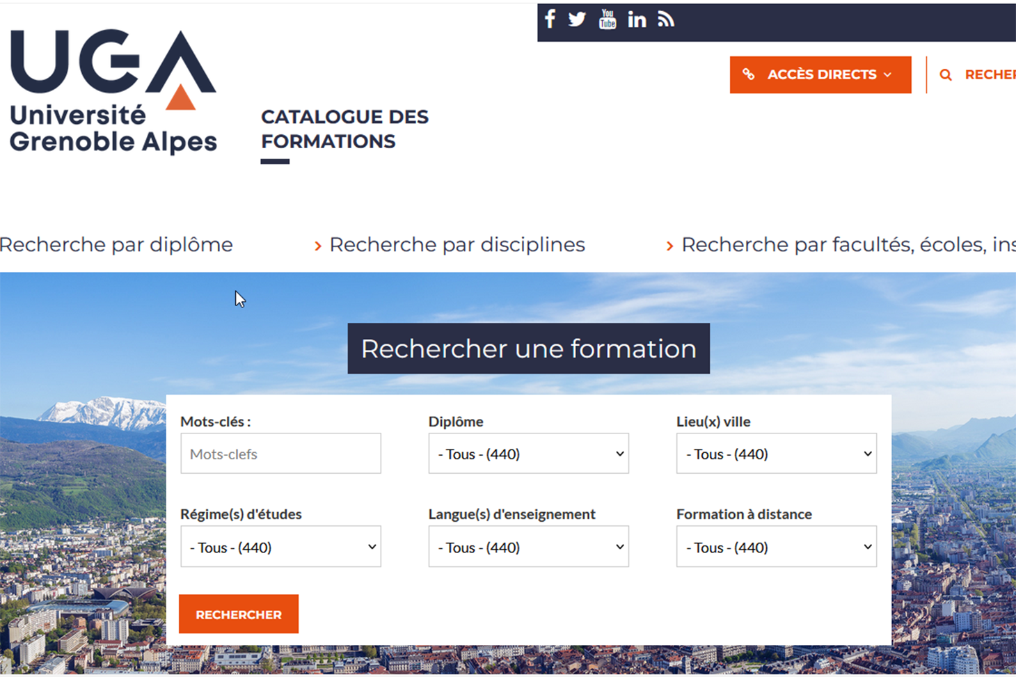 catalogue offre formation UGA